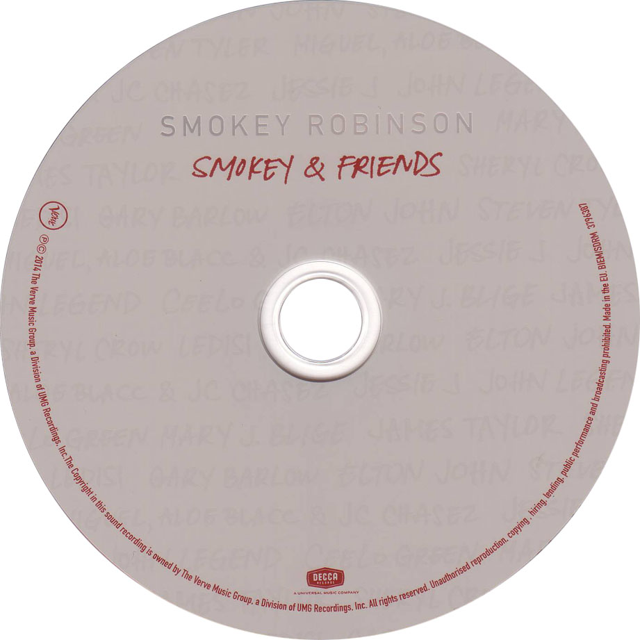 Cartula Cd de Smokey Robinson - Smokey & Friends