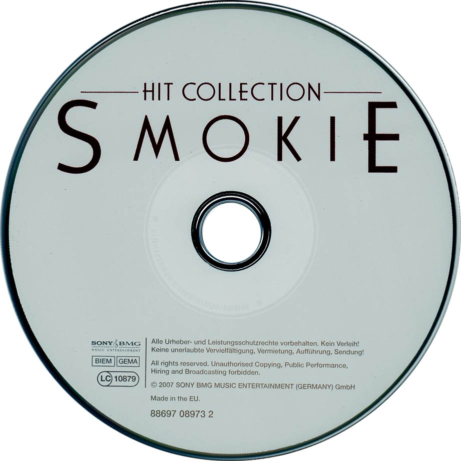 Cartula Cd de Smokie - Hit Collection