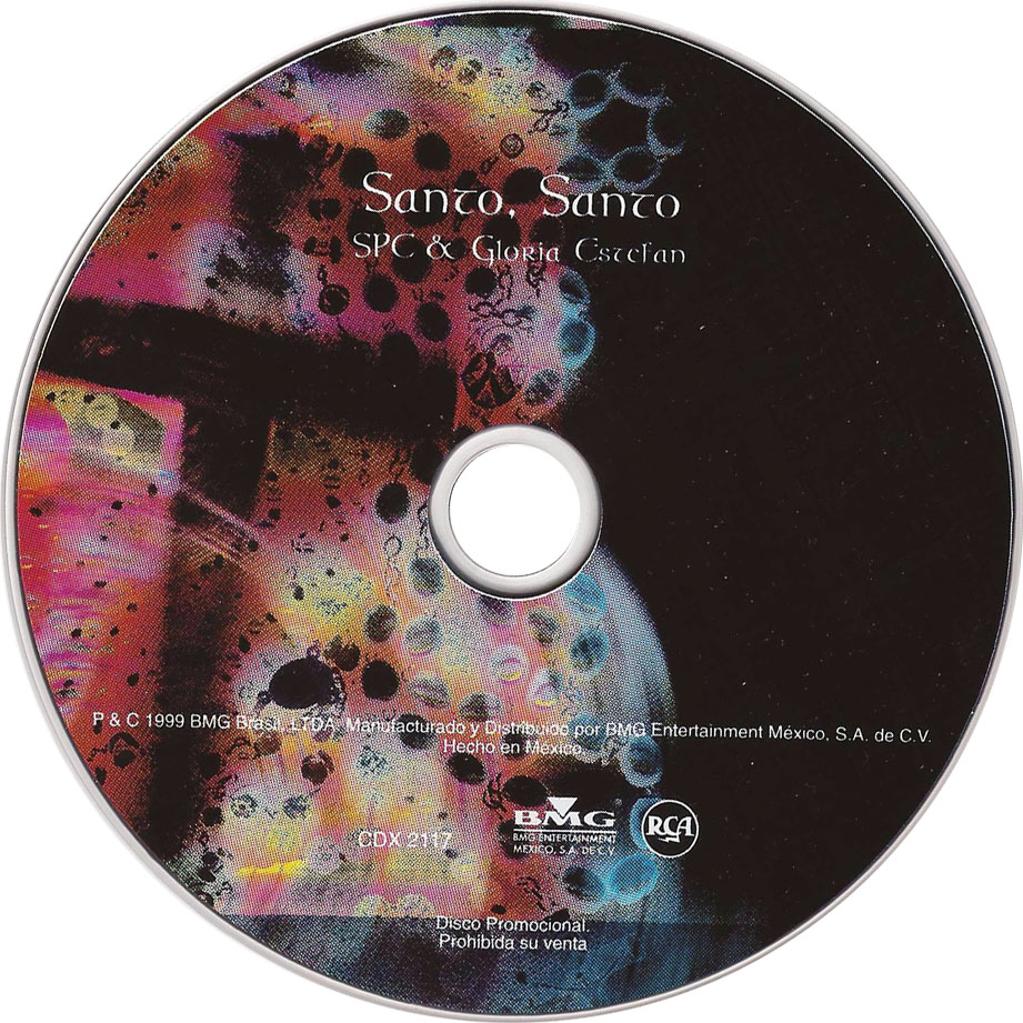 Cartula Cd de So Pra Contrariar & Gloria Estefan - Santo, Santo (Cd Single)