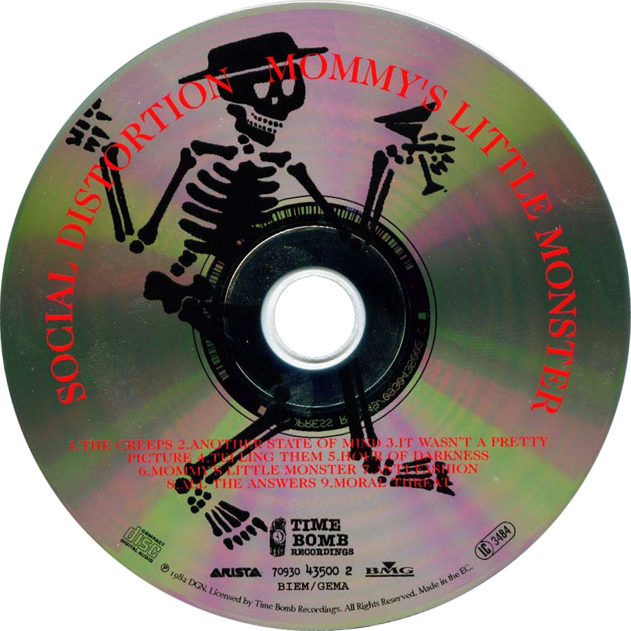 Cartula Cd de Social Distortion - Mommy's Little Monster