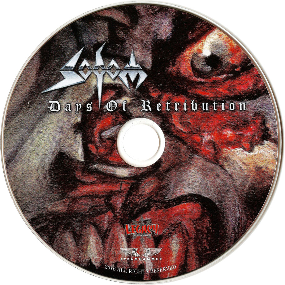 Cartula Cd de Sodom - Days Of Retribution (Ep)