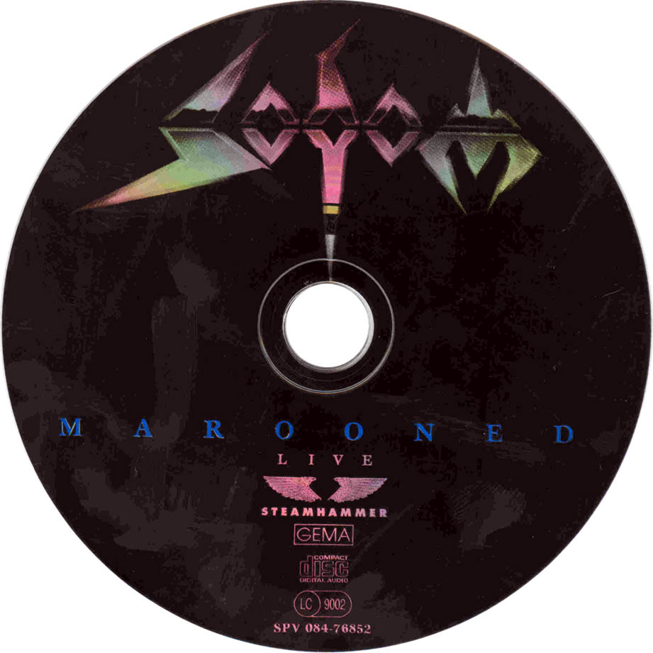 Cartula Cd de Sodom - Marooned: Live