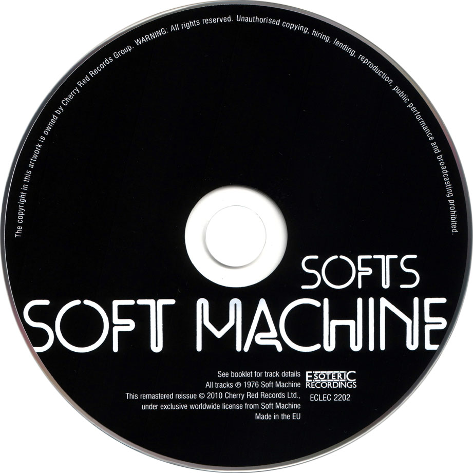 Cartula Cd de Soft Machine - Softs