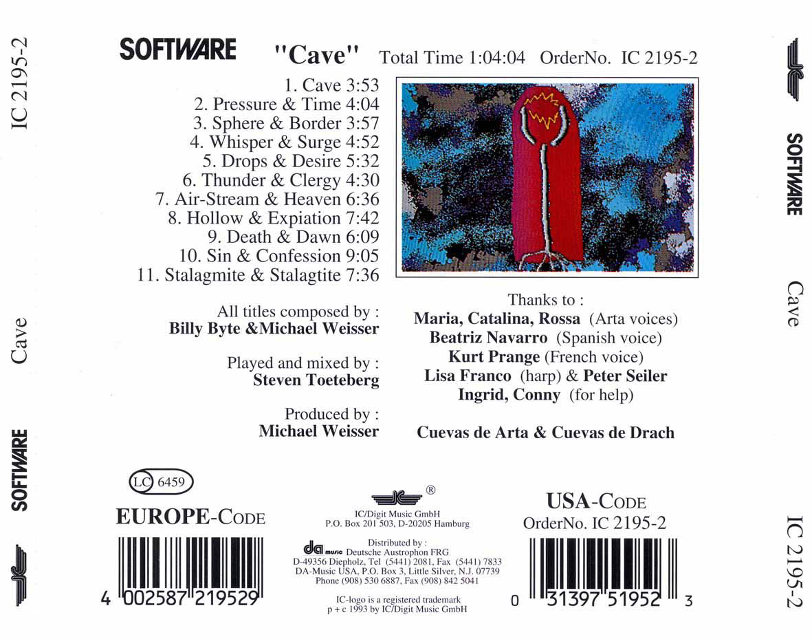 Cartula Trasera de Software - Cave