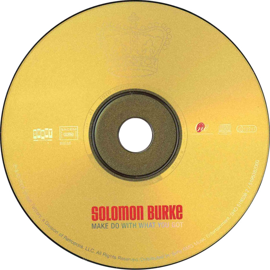 Cartula Cd de Solomon Burke - Make Do With What You Got