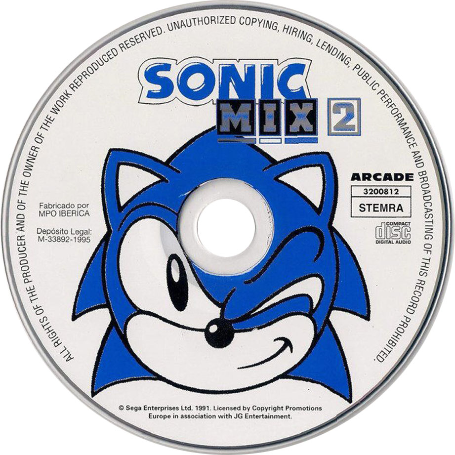Cartula Cd de Sonic Mix 2