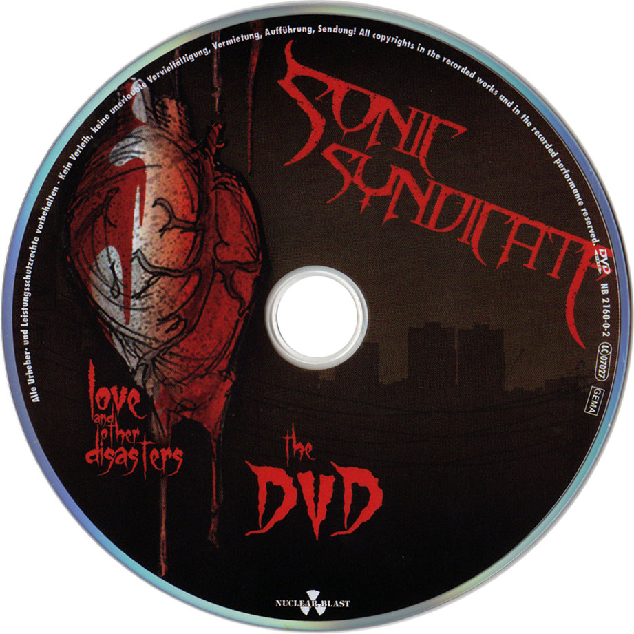 Cartula Dvd de Sonic Syndicate - Love And Other Disasters (Limited Edition)