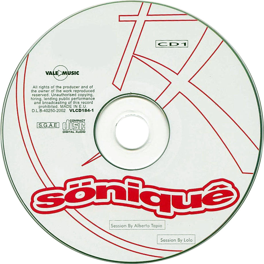 Cartula Cd1 de Sniqu (2001)