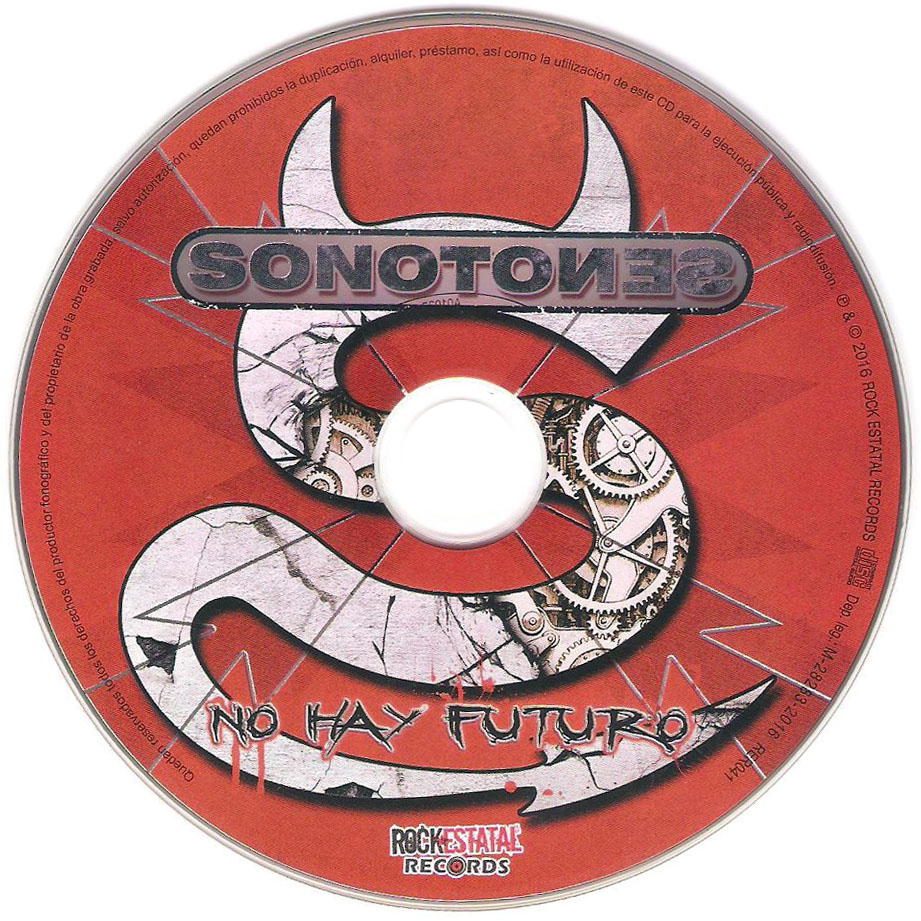 Cartula Cd de Sonotones - No Hay Futuro