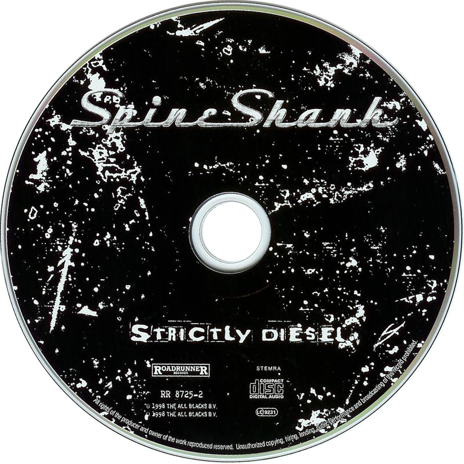 Cartula Cd de Spineshank - Strictly Diesel