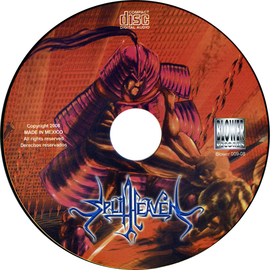 Cartula Cd de Split Heaven - Psycho Samurai