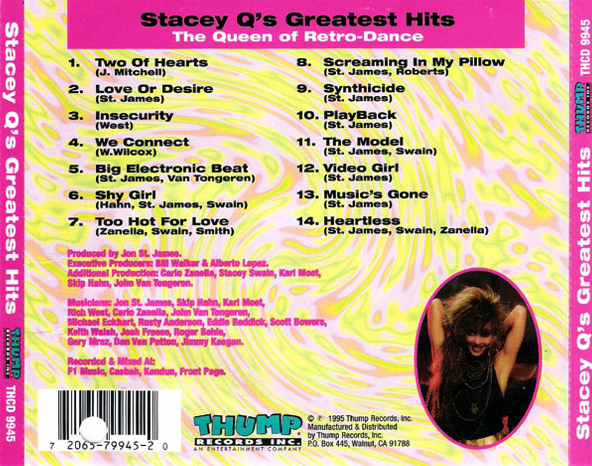 Cartula Trasera de Stacey Q - Stacey Q's Greatest Hits