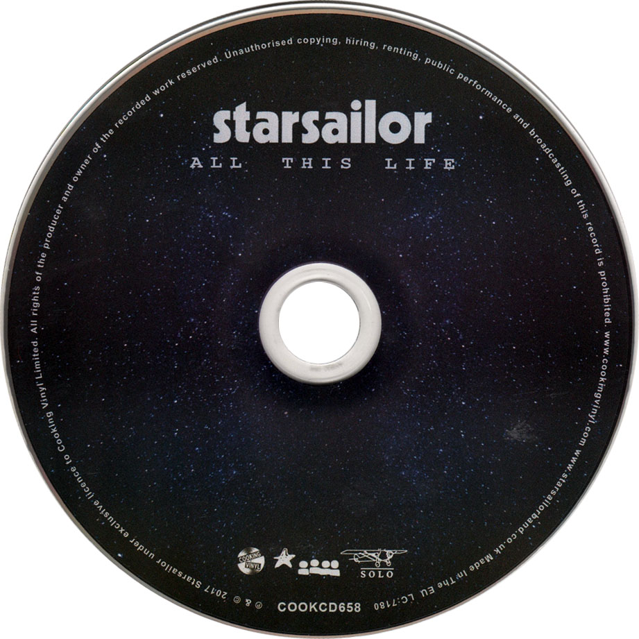 Cartula Cd de Starsailor - All This Life