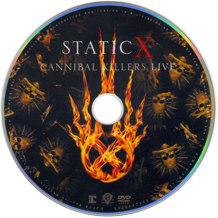 Cartula Dvd de Static-X - Cannibal Killers Live