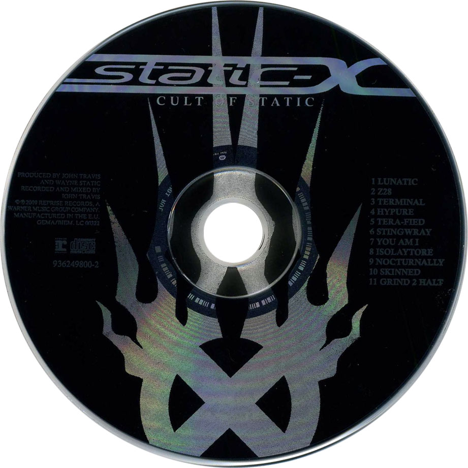 Cartula Cd de Static-X - Cult Of Static