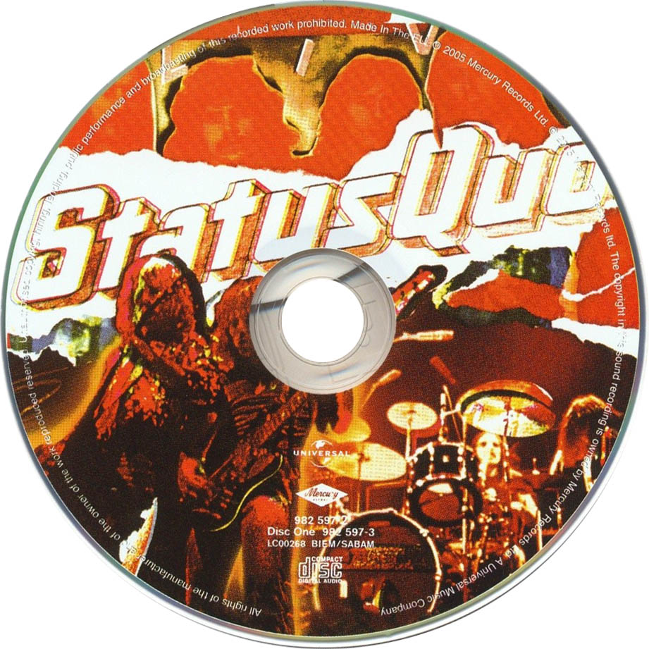 Cartula Cd1 de Status Quo - Live