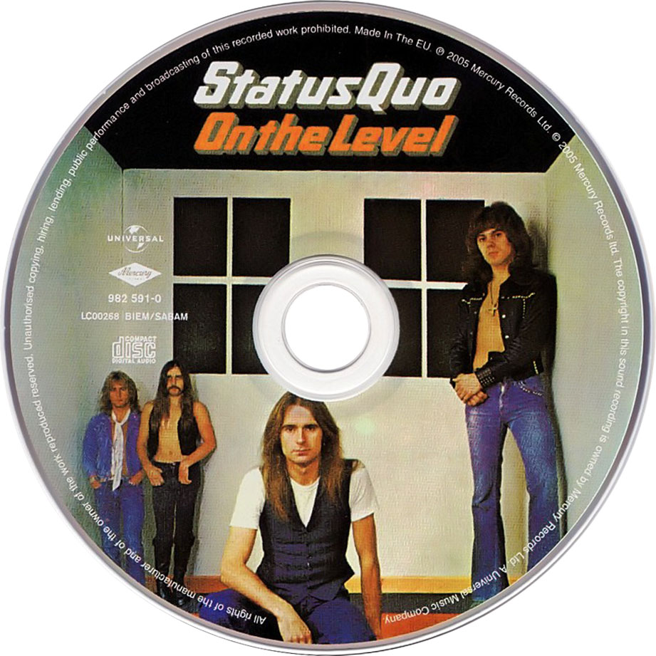 Cartula Cd de Status Quo - On The Level (2005)