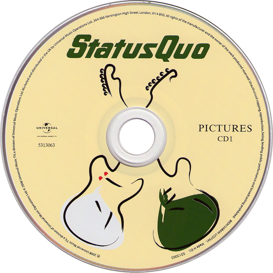 Cartula Cd1 de Status Quo - Pictures: 40 Years Of Hits