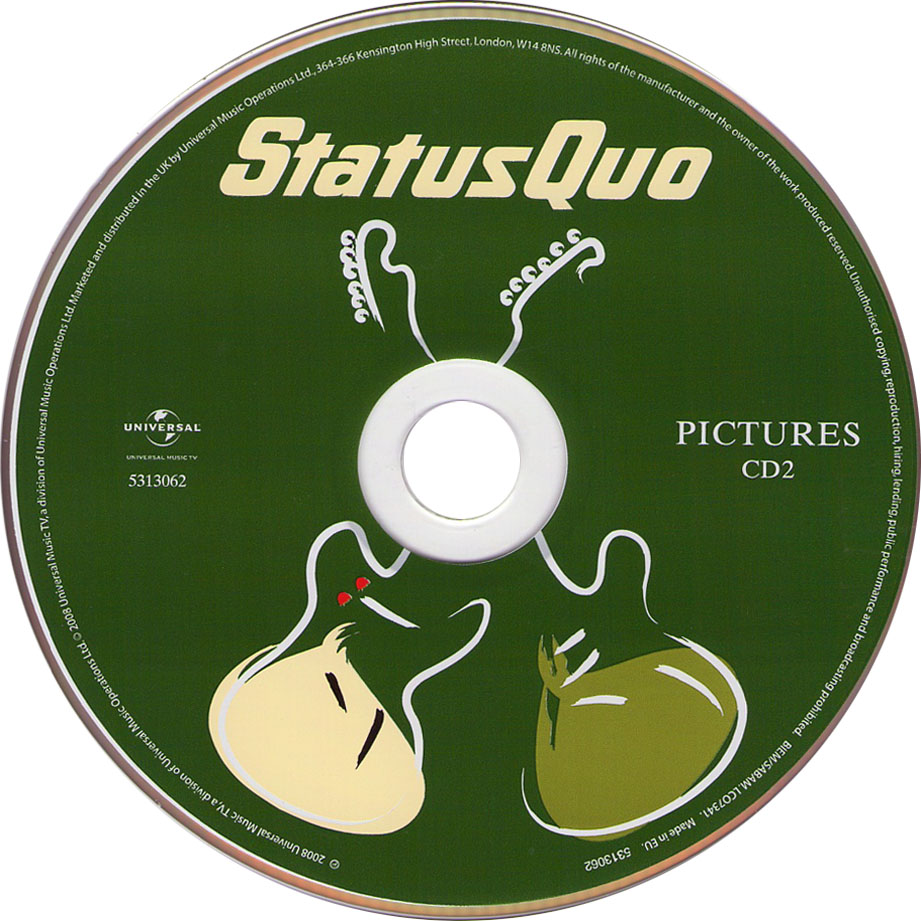 Cartula Cd2 de Status Quo - Pictures: 40 Years Of Hits