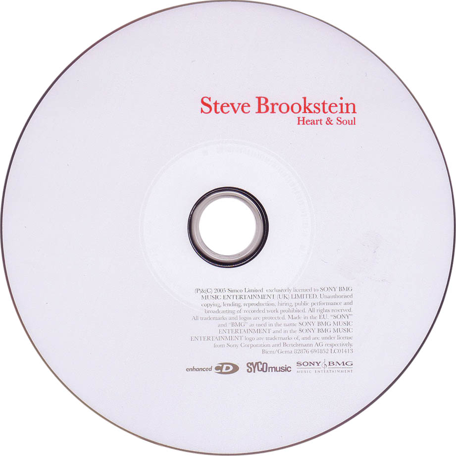 Cartula Cd de Steve Brookstein - Heart & Soul