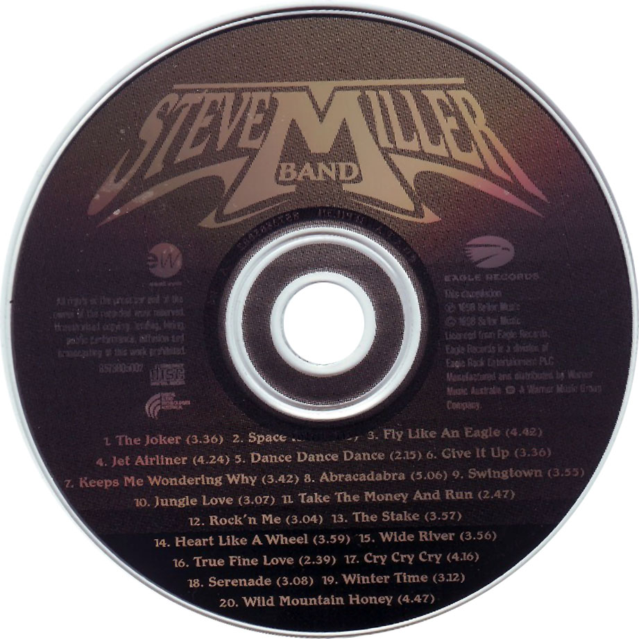 Cartula Cd de Steve Miller Band - Greatest Hits