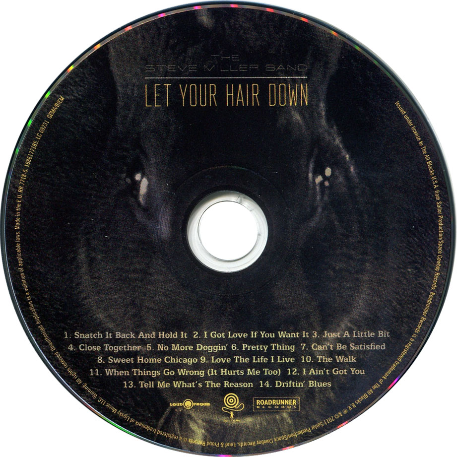 Cartula Cd de Steve Miller Band - Let Your Hair Down