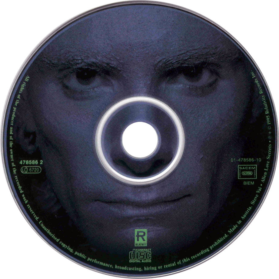 Cartula Cd de Steve Vai - Alien Love Secrets