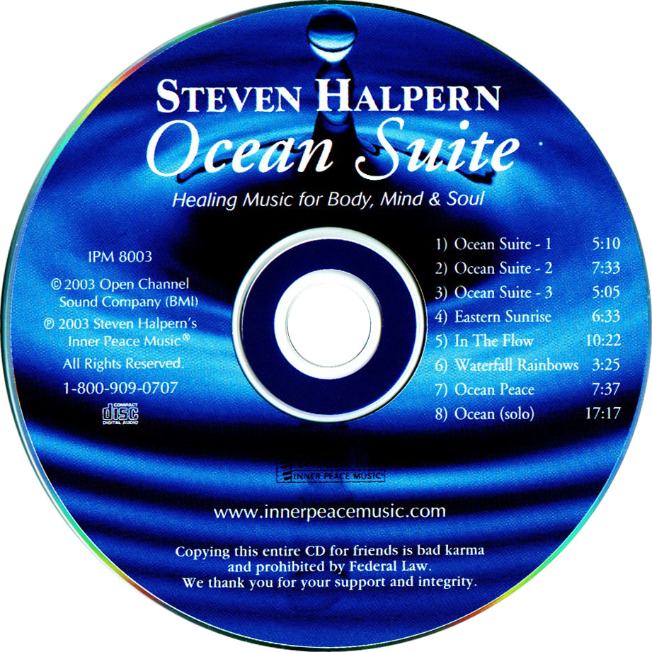 Cartula Cd de Steven Halpern - Ocean Suite