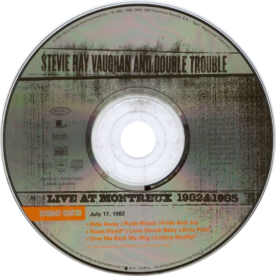 Cartula Cd1 de Stevie Ray Vaughan And Double Trouble - Live At Montreux 1982 & 1985