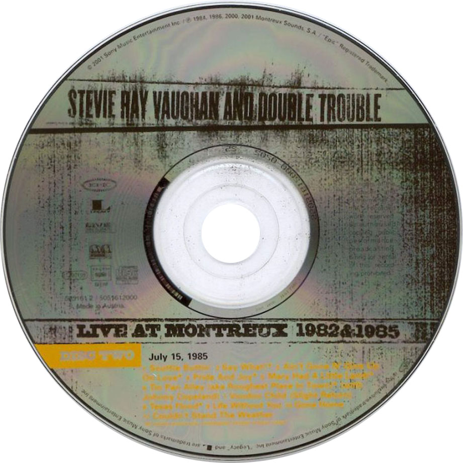 Cartula Cd2 de Stevie Ray Vaughan And Double Trouble - Live At Montreux 1982 & 1985