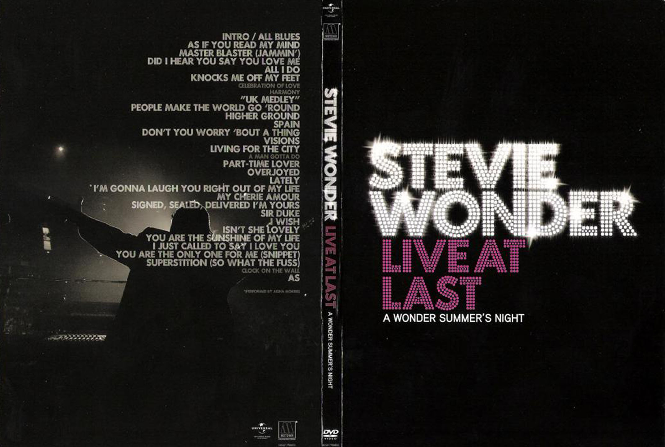 Cartula Caratula de Stevie Wonder - Live At Last A Wonder Summer's Night (Dvd)
