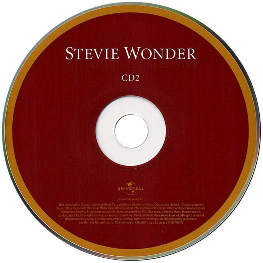 Cartula Cd2 de Stevie Wonder - The Definitive Collection