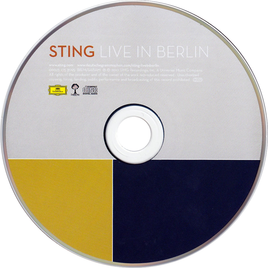 Cartula Cd de Sting - Live In Berlin