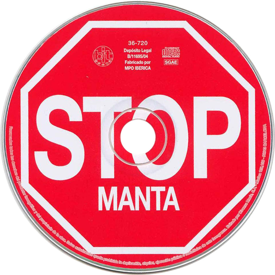 Cartula Cd de Stop Manta