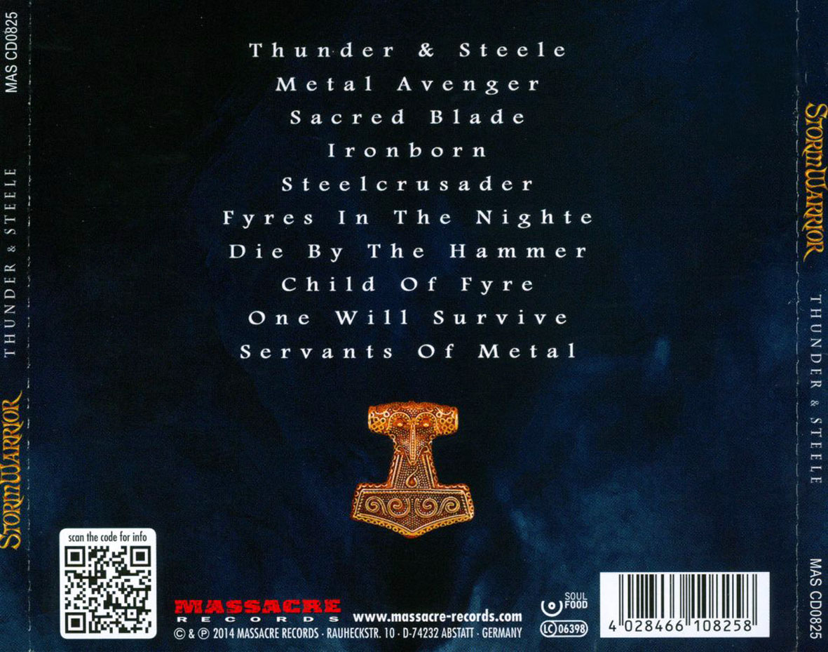 Cartula Trasera de Stormwarrior - Thunder & Steele