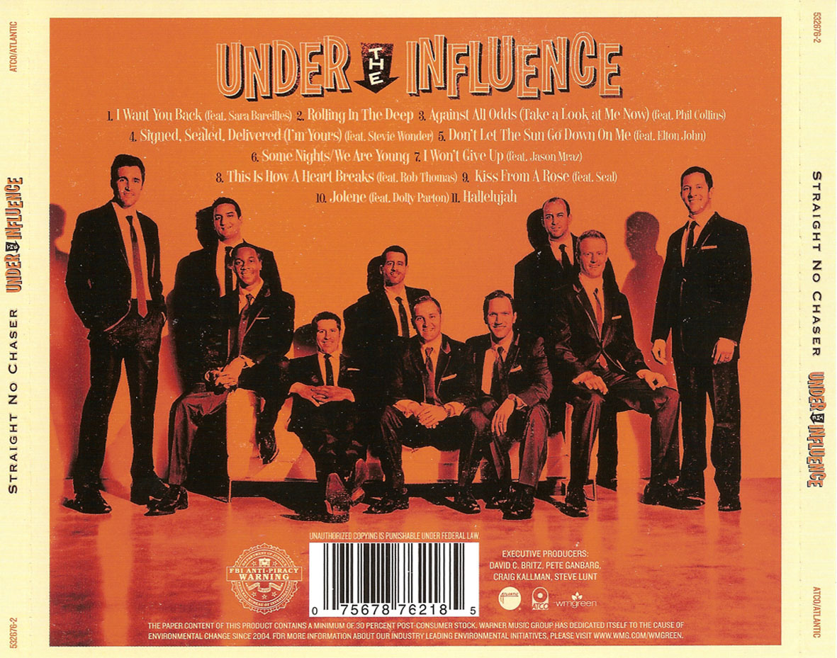 Cartula Trasera de Straight No Chaser - Under The Influence