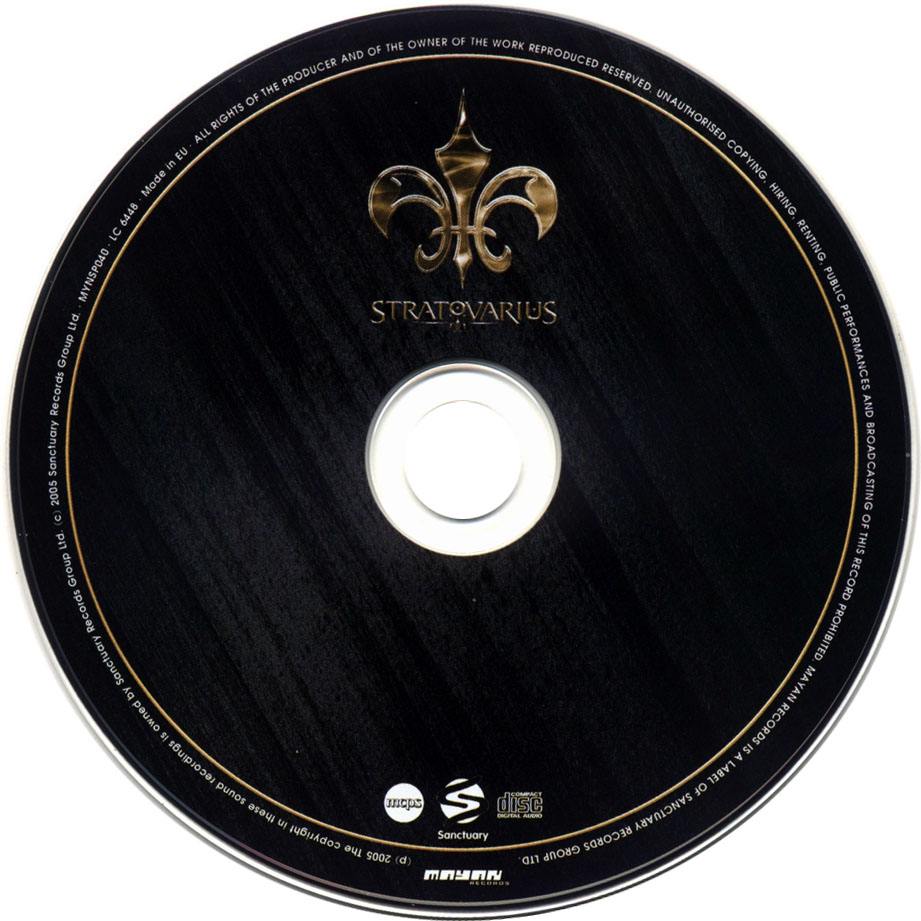 Cartula Cd de Stratovarius - Stratovarius