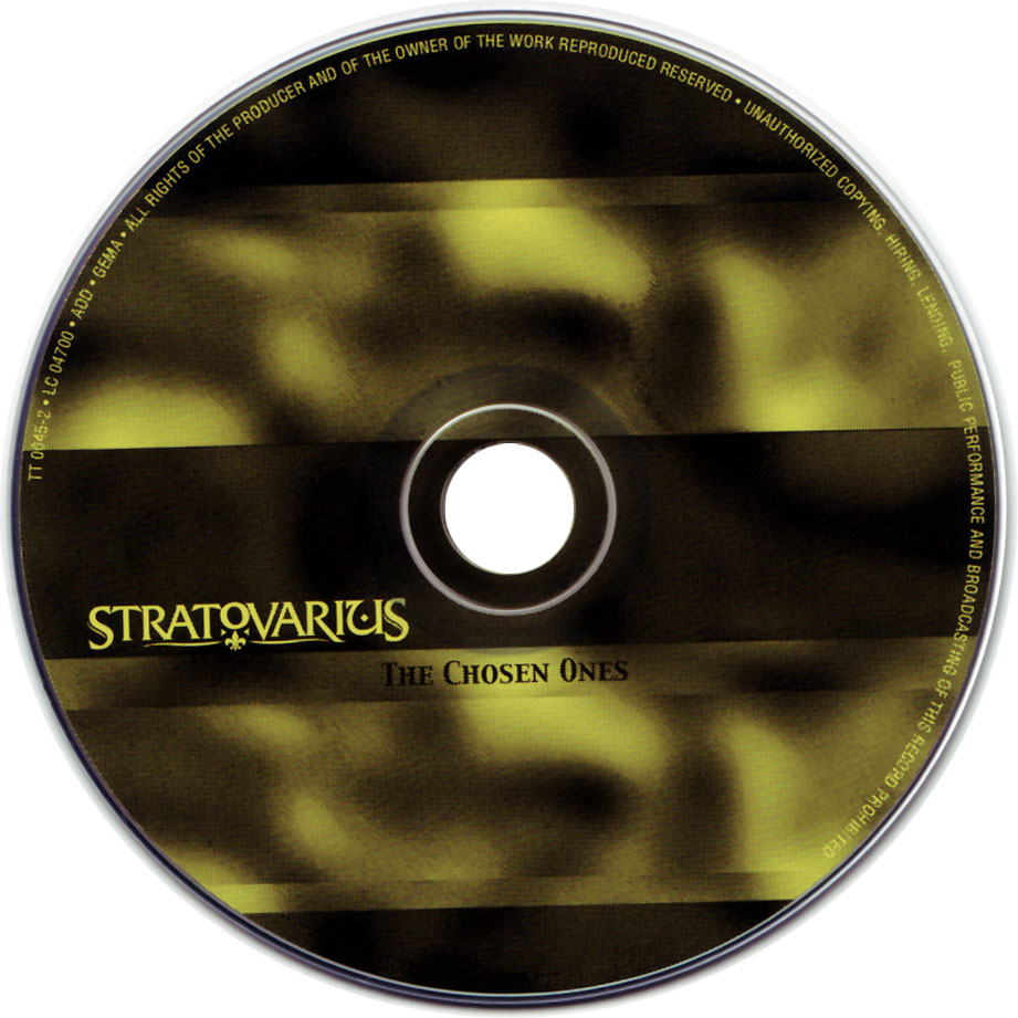 Cartula Cd de Stratovarius - The Chosen Ones