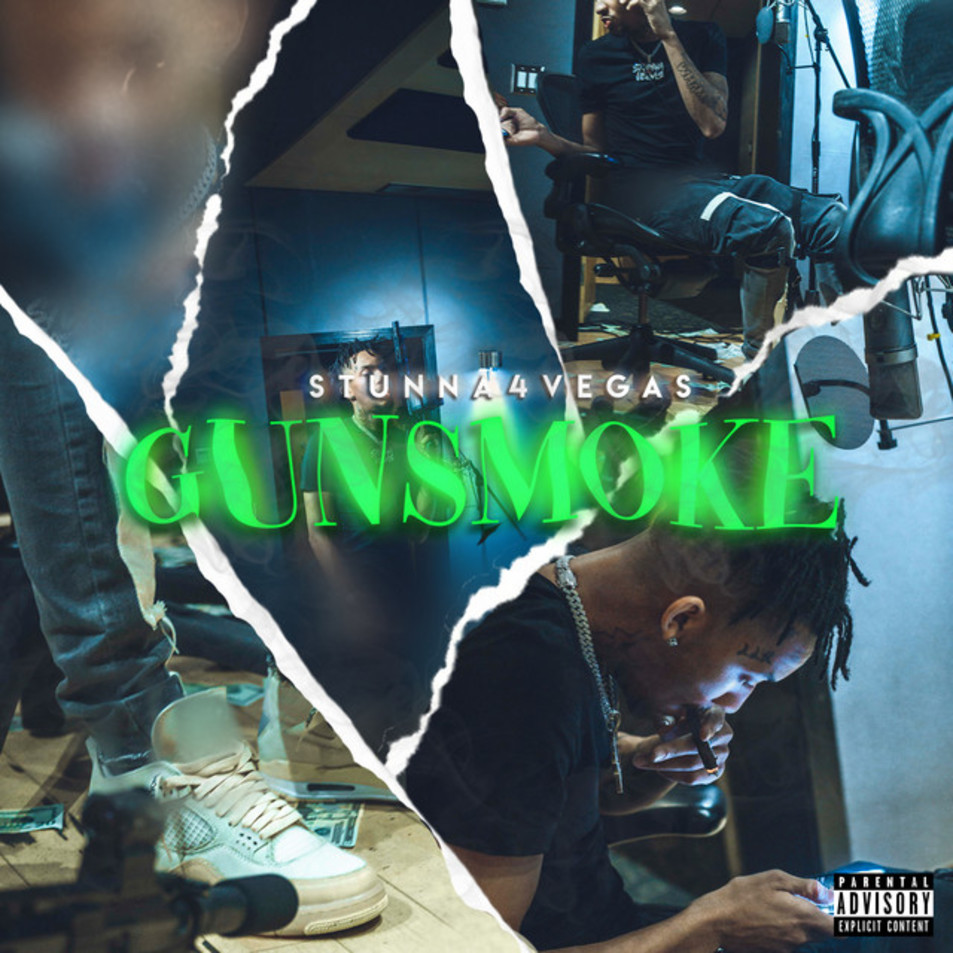 Cartula Frontal de Stunna 4 Vegas - Gun Smoke (Cd Single)