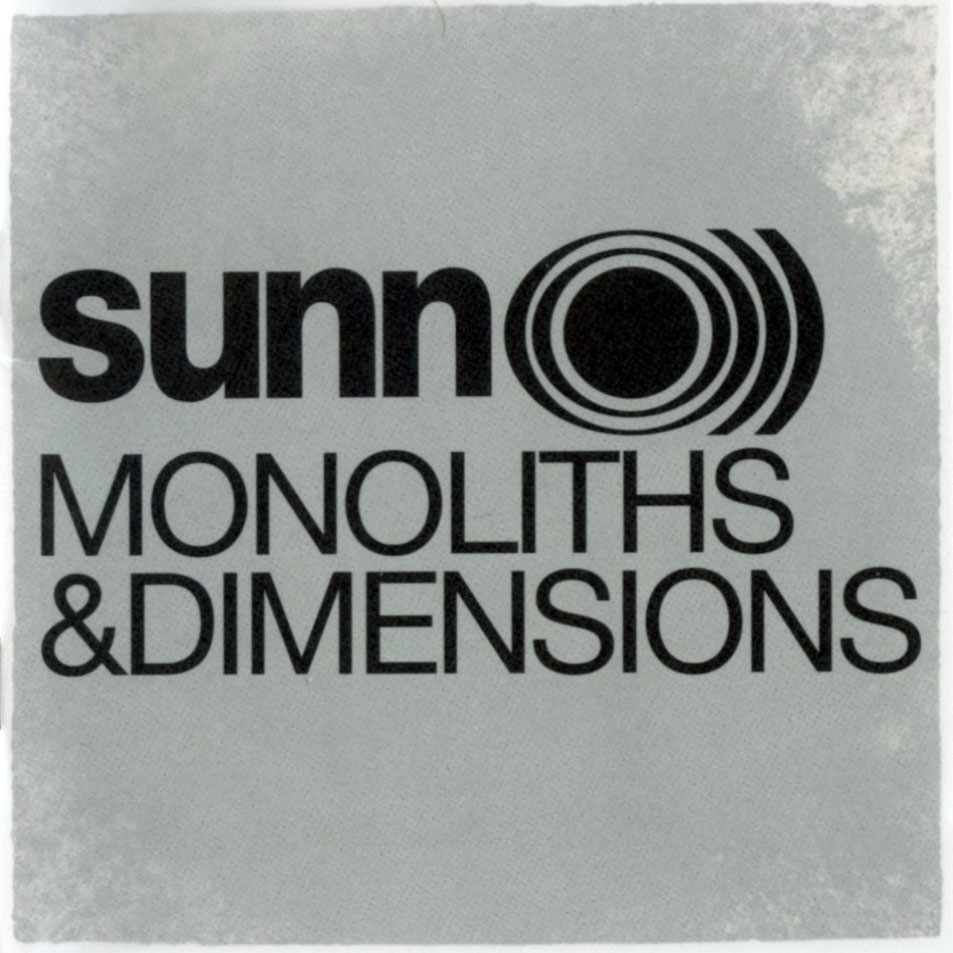 Cartula Frontal de Sunn O))) - Monoliths & Dimensions