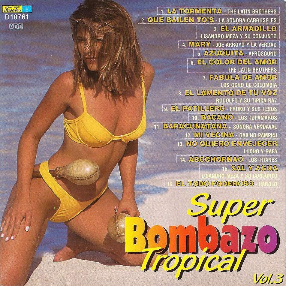 Cartula Frontal de Super Bombazo Tropical Volumen 3