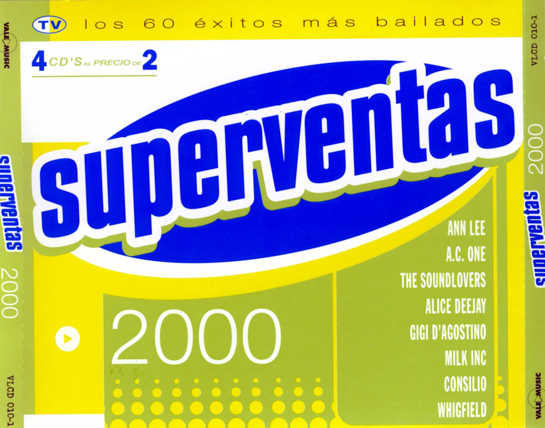 Cartula Frontal de Superventas 2000