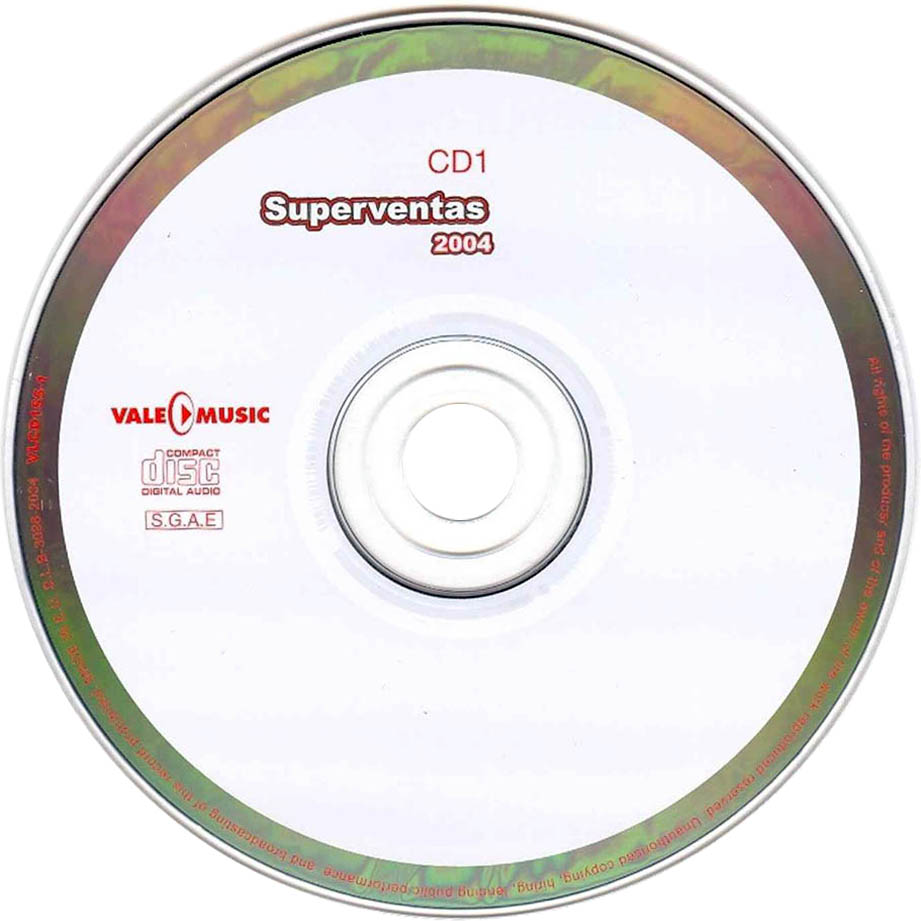 Cartula Cd1 de Superventas 2004