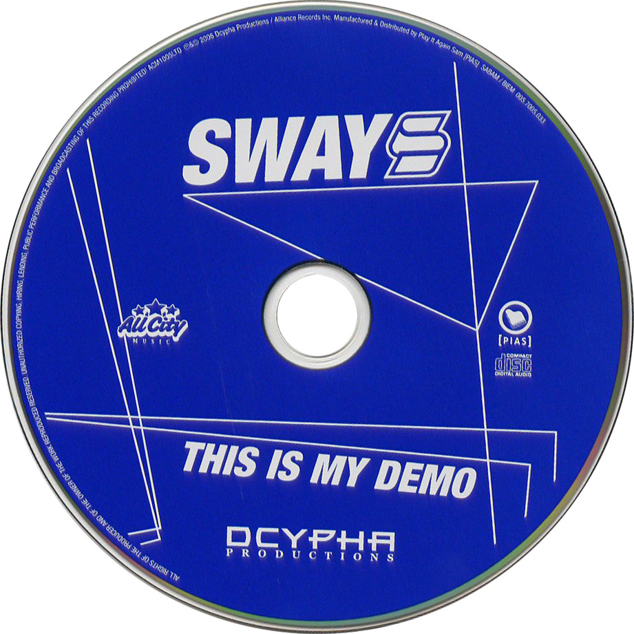 Cartula Cd de Sway - This Is My Demo