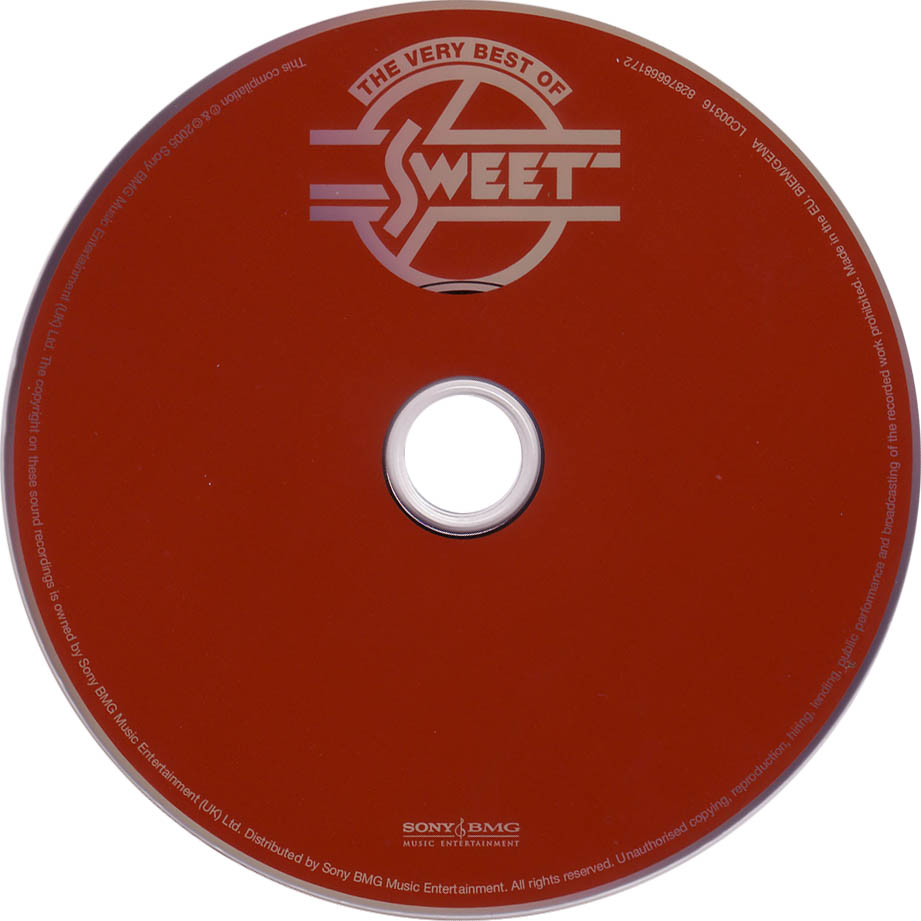 Cartula Cd de Sweet - The Very Best Of Sweet