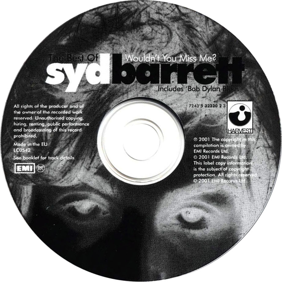 Cartula Cd de Syd Barrett - Wouldn't You Miss Me?: The Best Of Syd Barrett