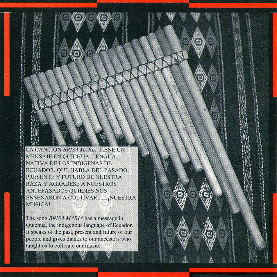 Cartula Interior Frontal de Taki Sumaj - Brisa Maria: The Music Of The Andes