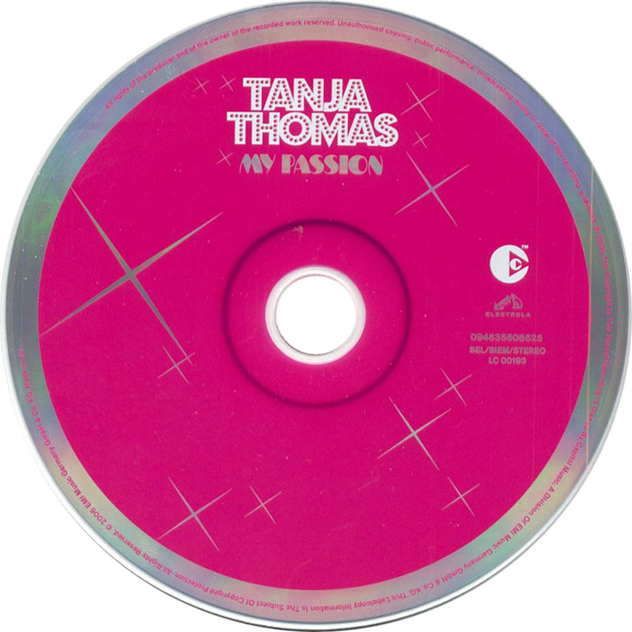 Cartula Cd de Tanja Thomas - My Passion