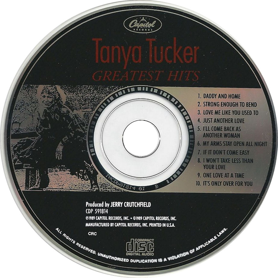 Cartula Cd de Tanya Tucker - Greatest Hits (1989)