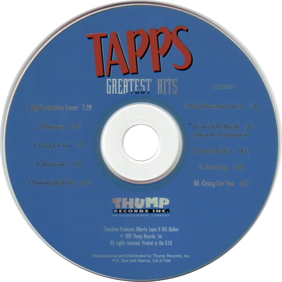 Cartula Cd de Tapps - Greatest Hits